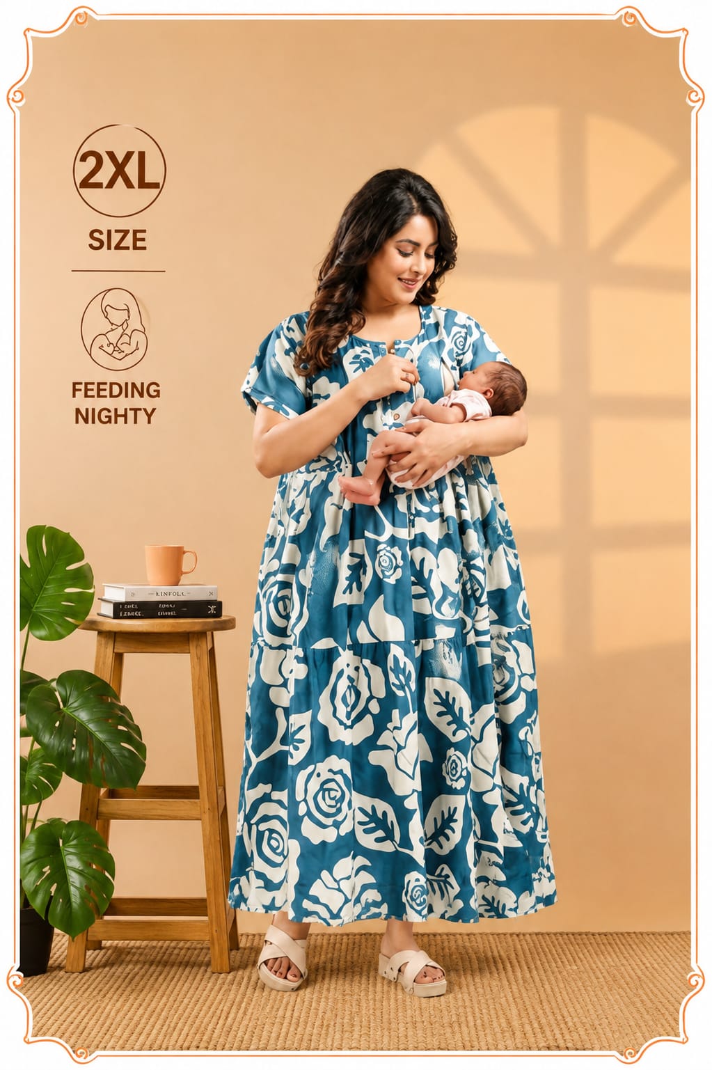 Feeding 4XL Size Nighty 1 Wear