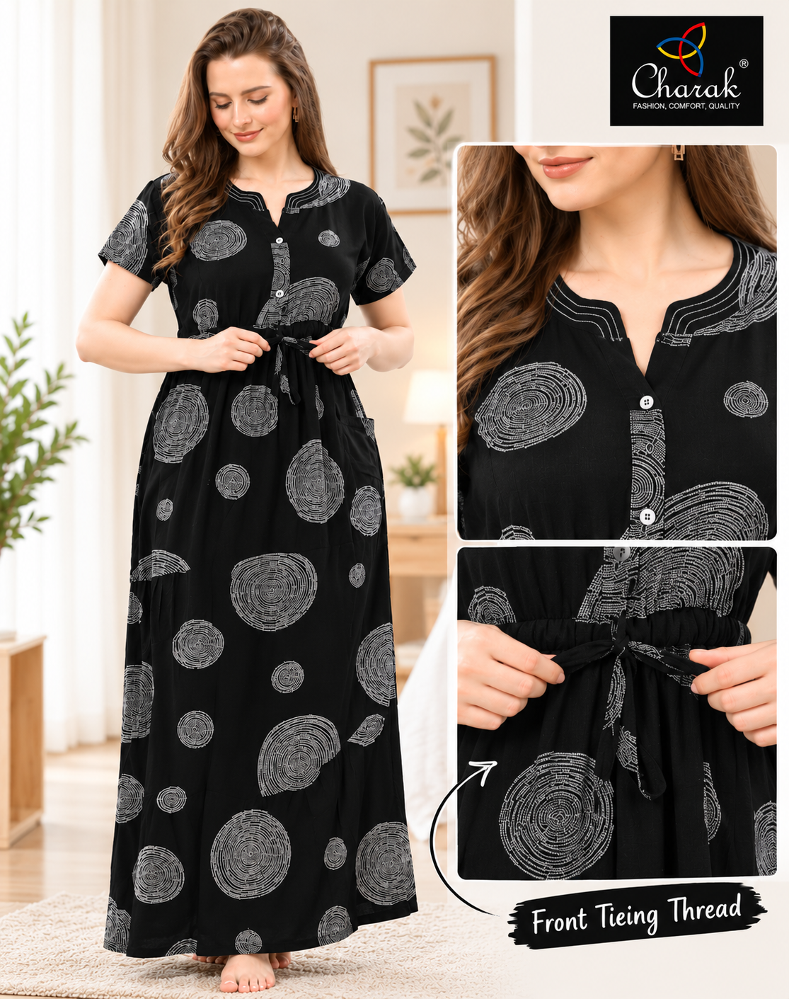 Heavy Rayon Long Ghear ( Charak)