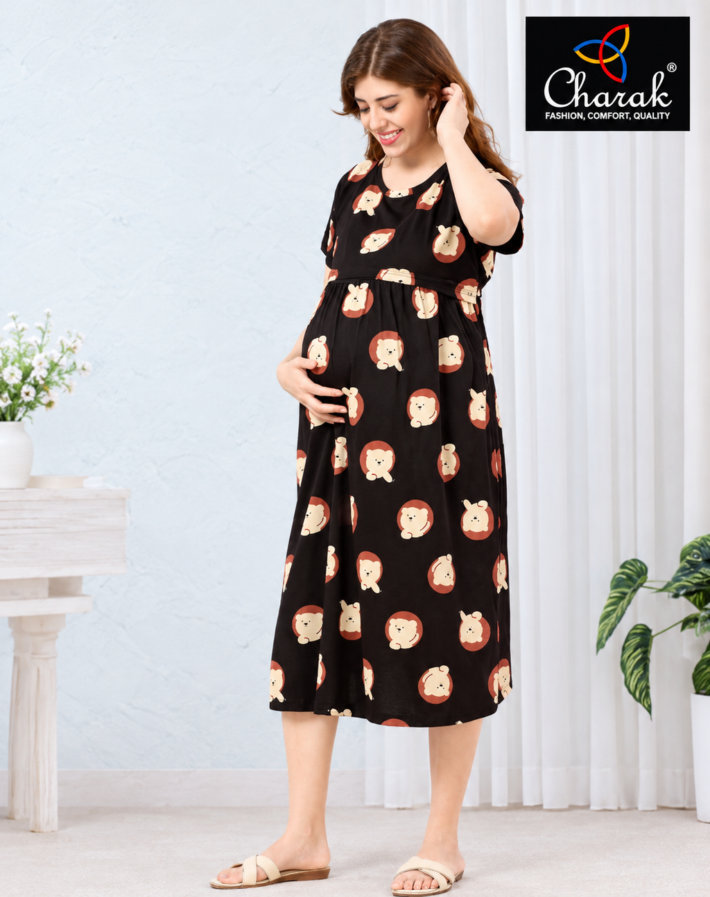 Zipless Short Nighties ( Charak)