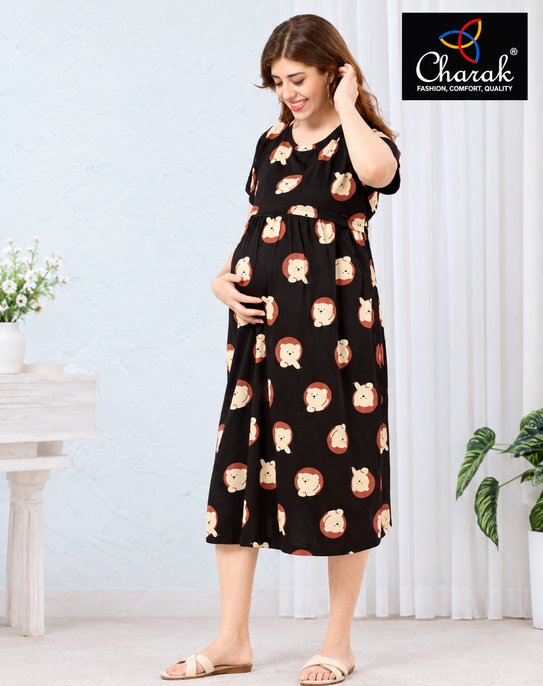 Zipless Short Nighties ( Charak)