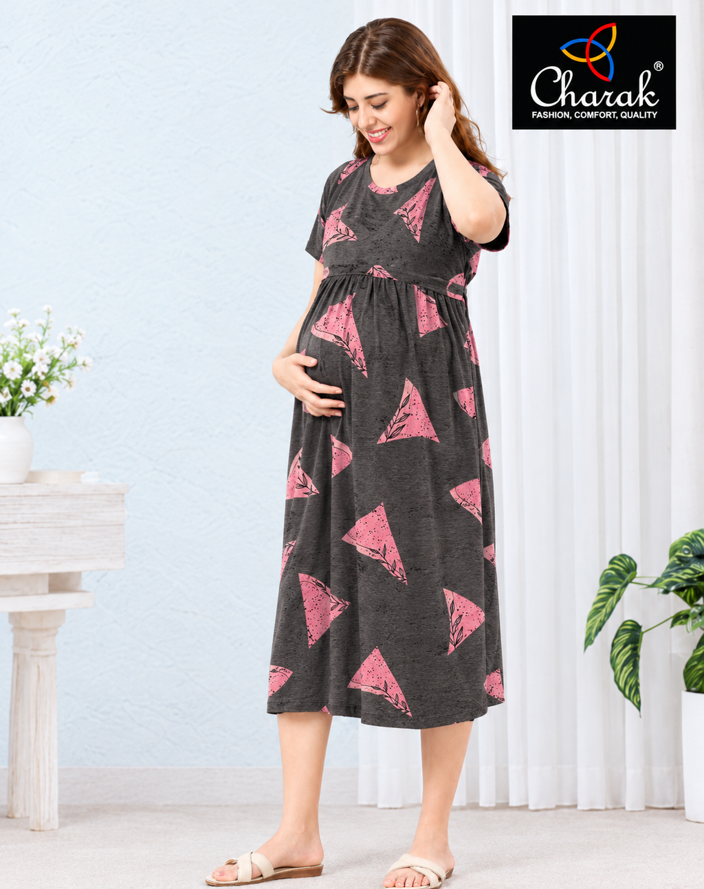 Zipless Short Nighties ( Charak)