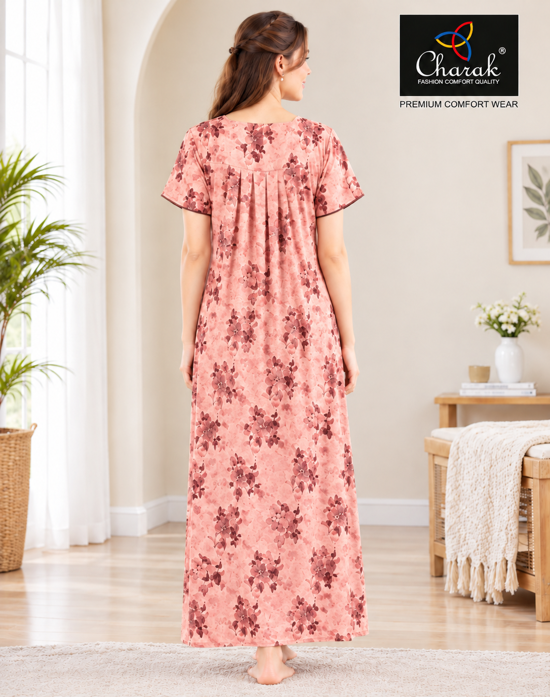 Pure Alpine Nighties/Digital Print /Charak