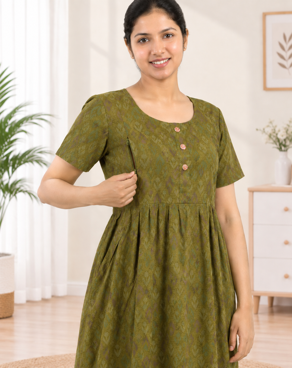 Feeding Frock Model Nighties