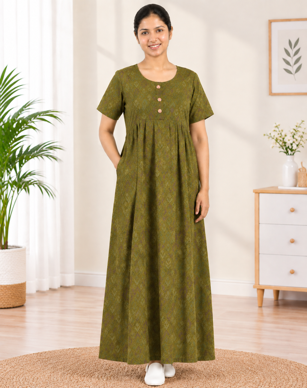 Feeding Frock Model Nighties