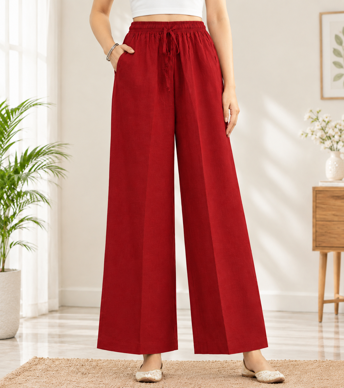 Rayon Palazzo Pants