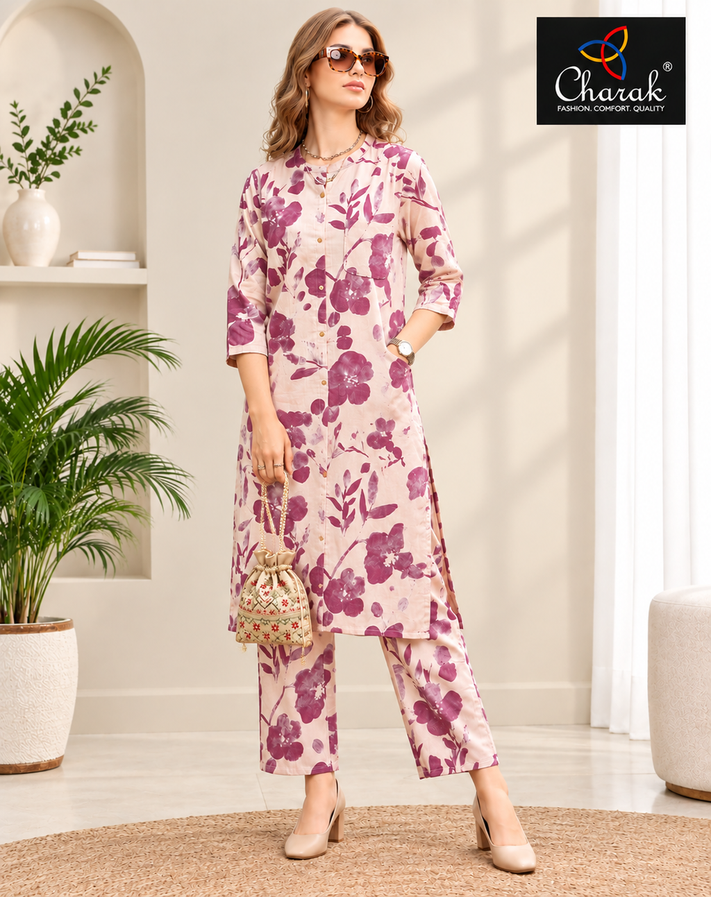 Charak Pure Cotton Co-Ord Set