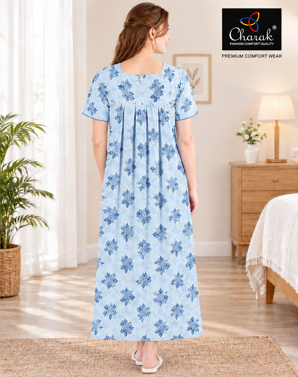 Pure Alpine Nighties/Digital Print /Charak
