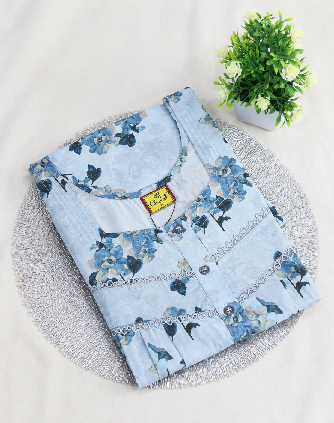 Pure Alpine Nighties/Digital Print /Charak