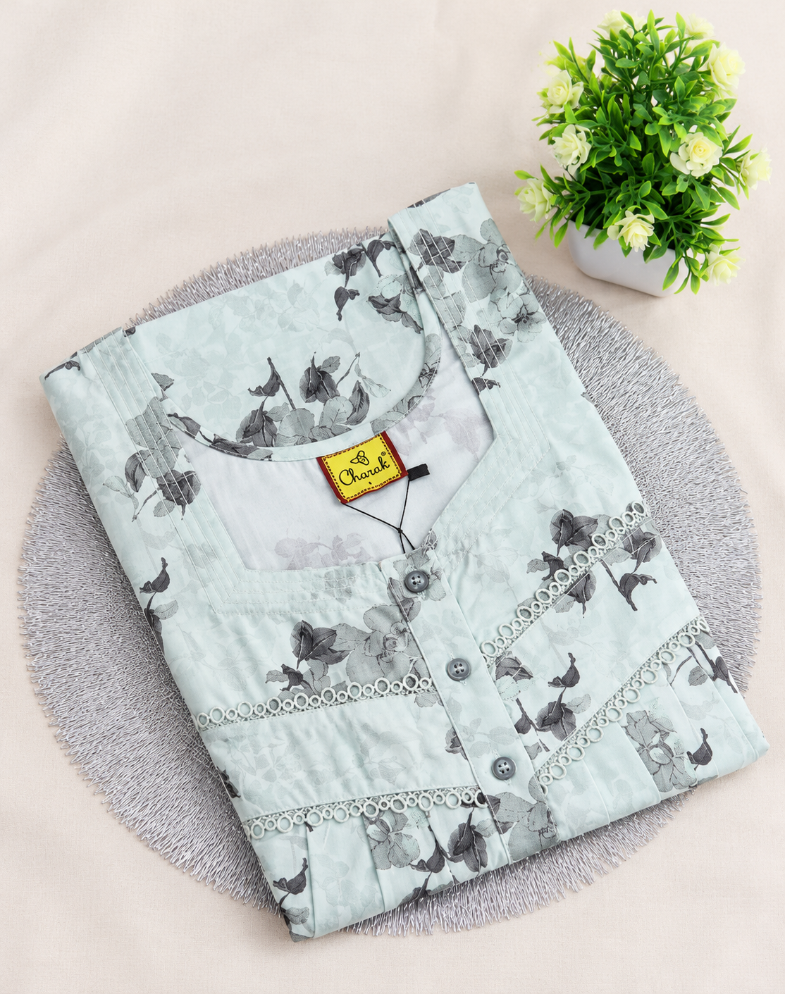 Pure Alpine Nighties/Digital Print /Charak