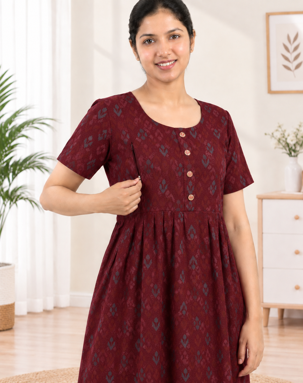 Feeding Frock Model Nighties