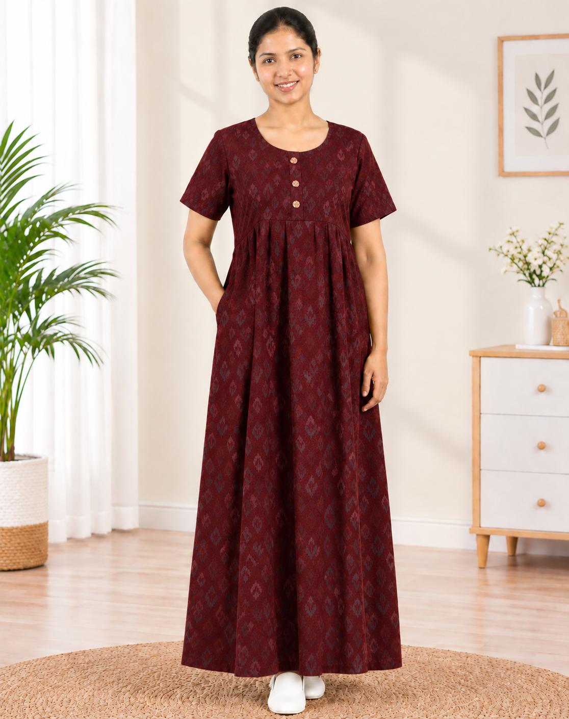 Feeding Frock Model Nighties
