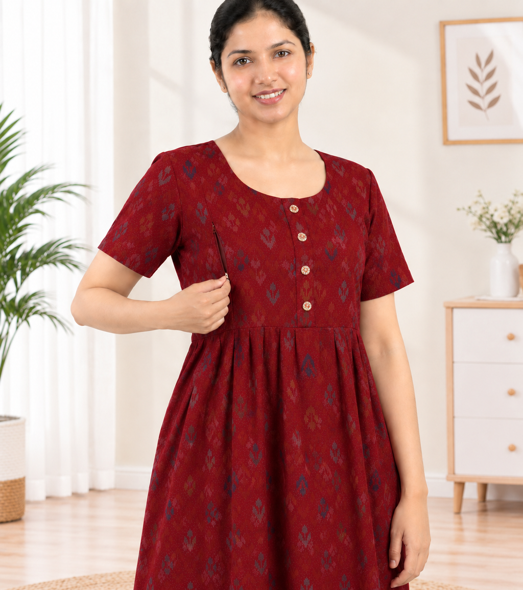 Feeding Frock Model Nighties