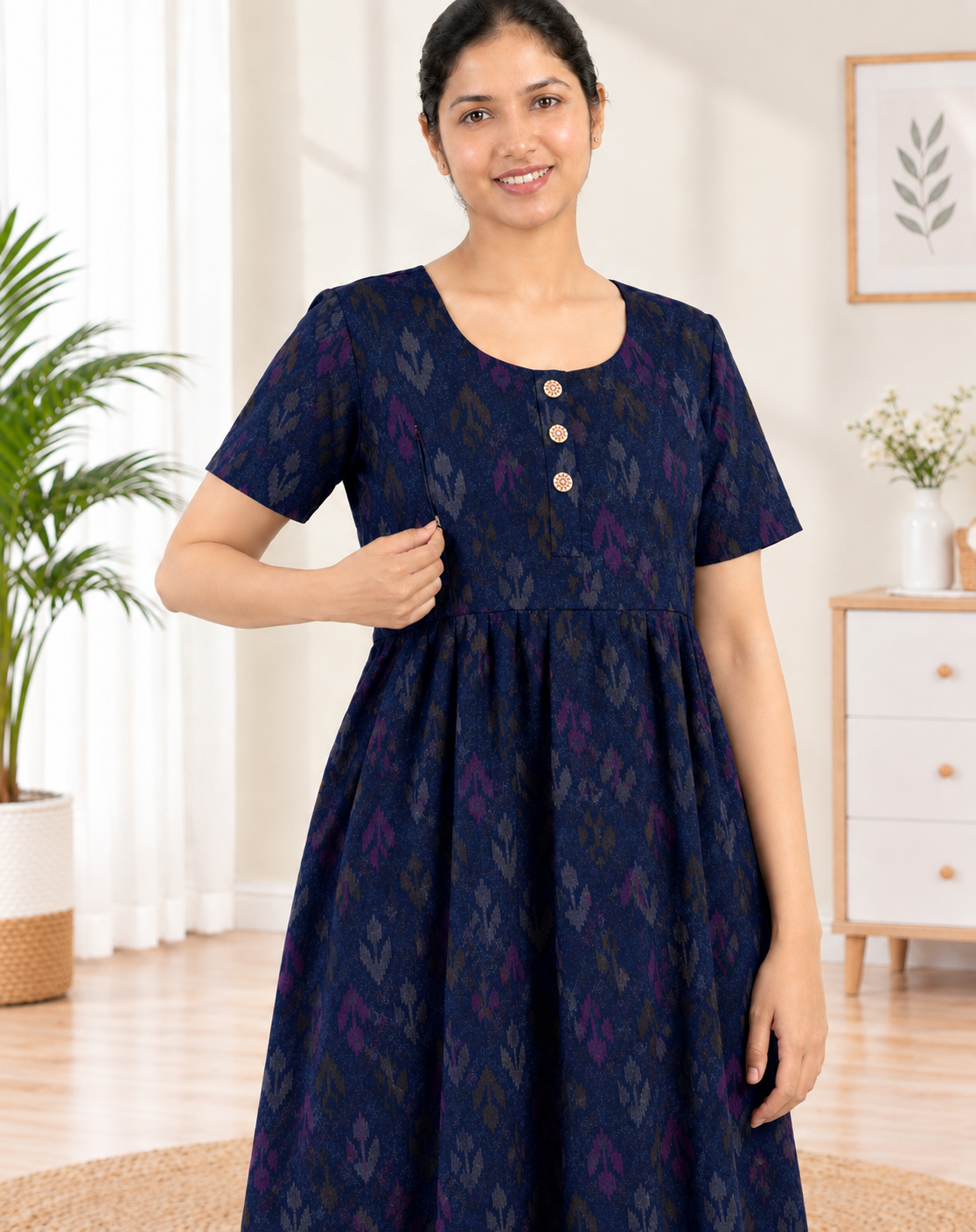 Feeding Frock Model Nighties