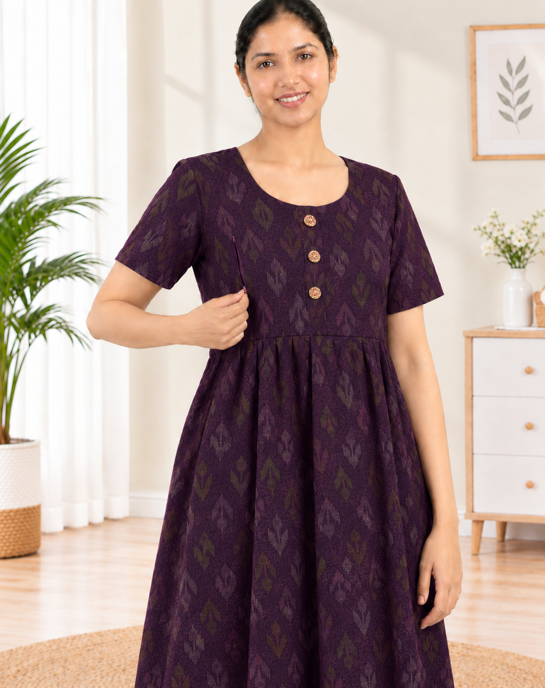 Feeding Frock Model Nighties