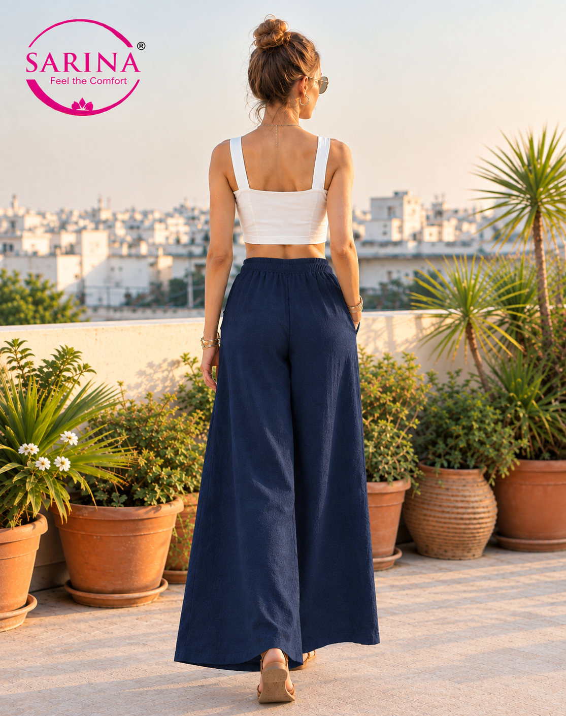 Rayon Palazzo Pants