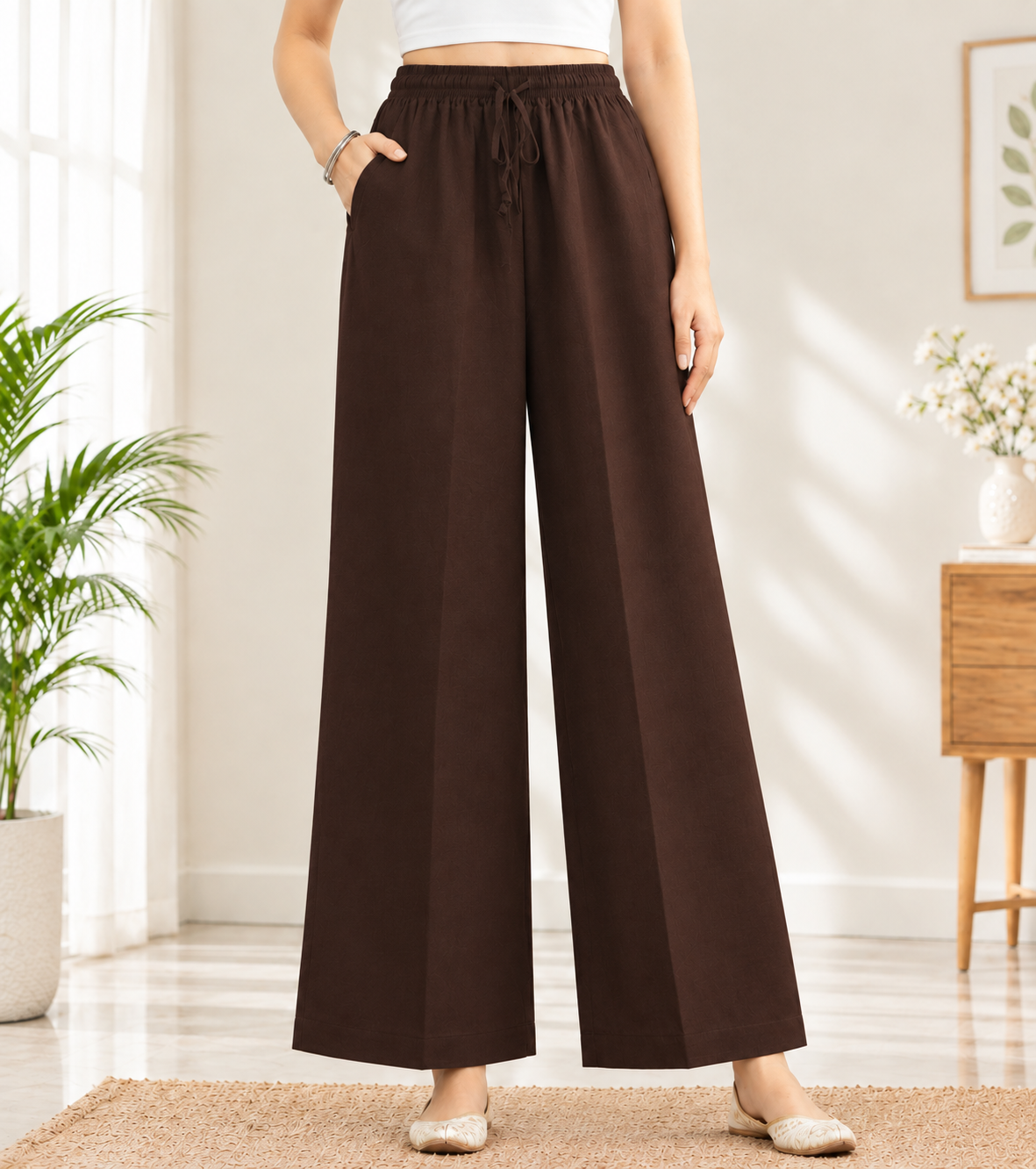 Rayon Palazzo Pants