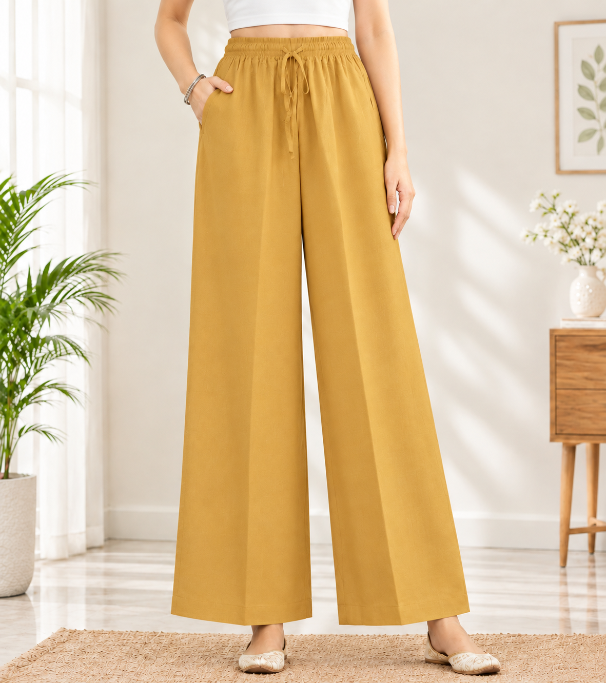 Rayon Palazzo Pants