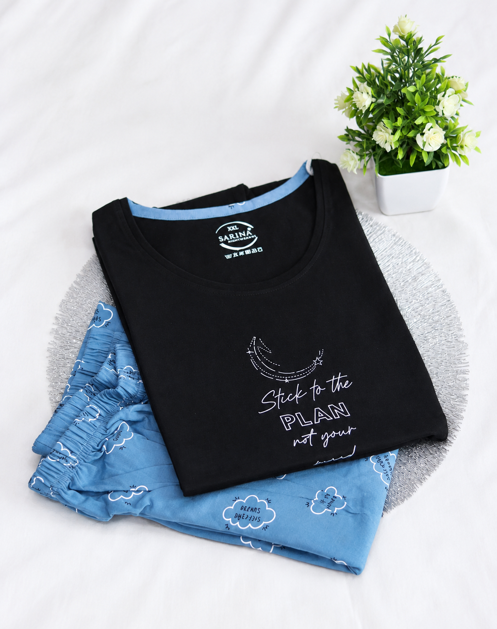 Round Neck Night Suit