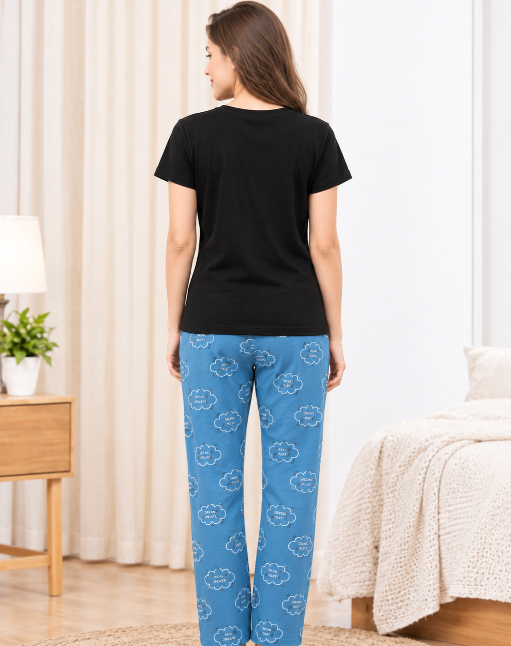 Round Neck Night Suit