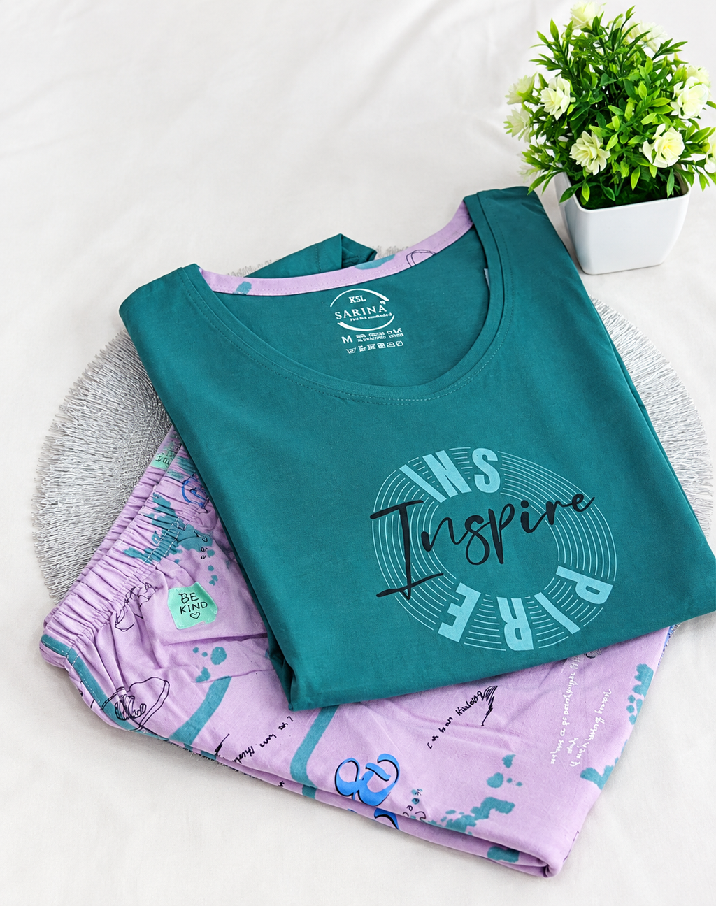 Round Neck Night Suit