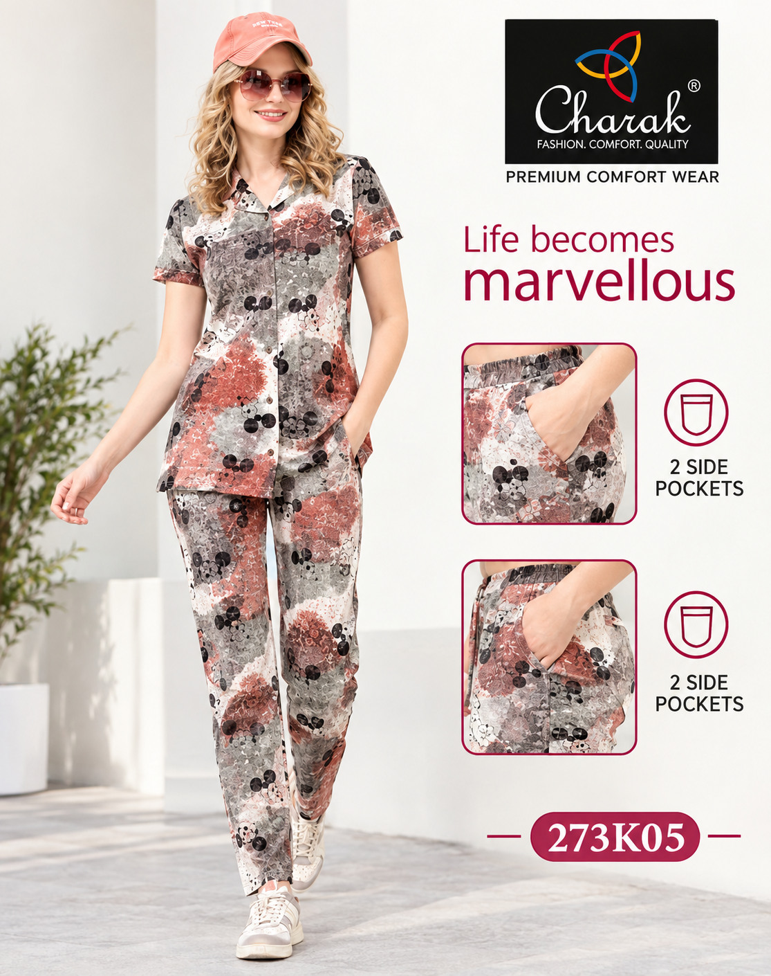 Charak Coller Night Suit