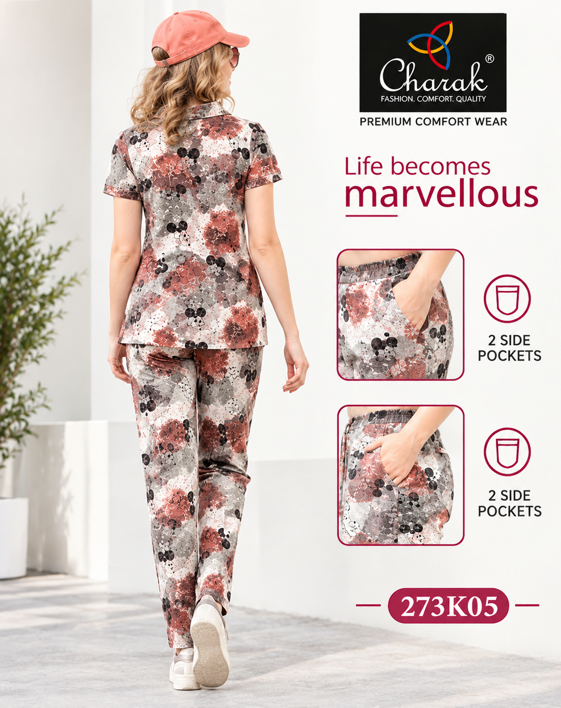 Charak Coller Night Suit