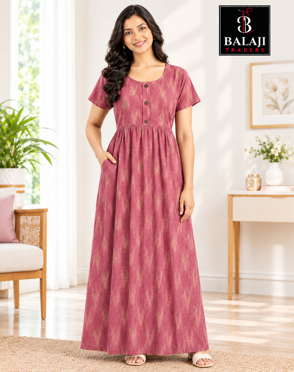 Pure  Cotton Frock Nighties
