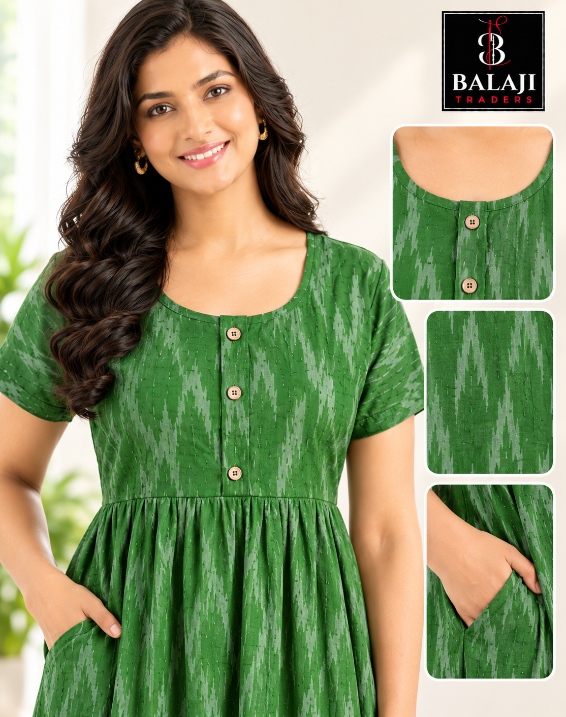 Full Length Cotton Frock Nighties