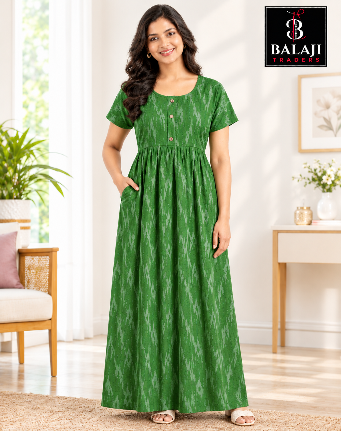 Full Length Cotton Frock Nighties