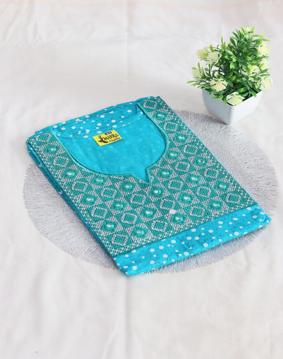 Mirror Work Nightys Turkish Blue