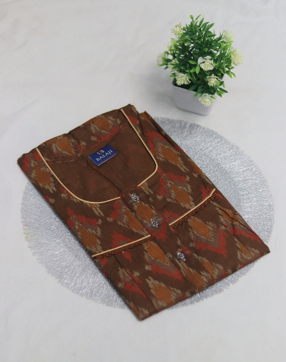 Pure Cotton 3 Button Nighties ( Balaji)