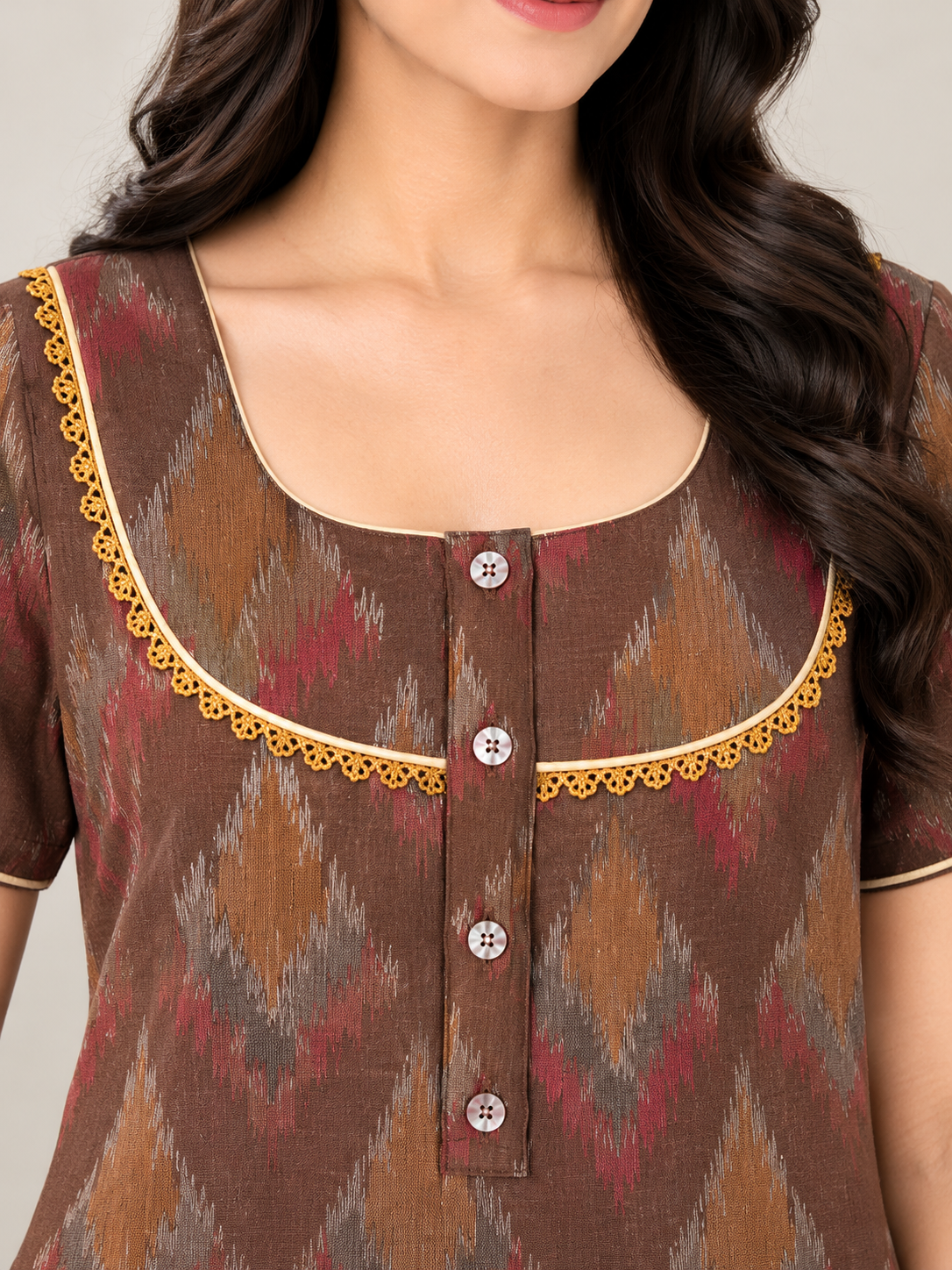 Pure Cotton 3 Button Nighties ( Balaji)