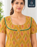 Pure Cotton 3 Button Nighties