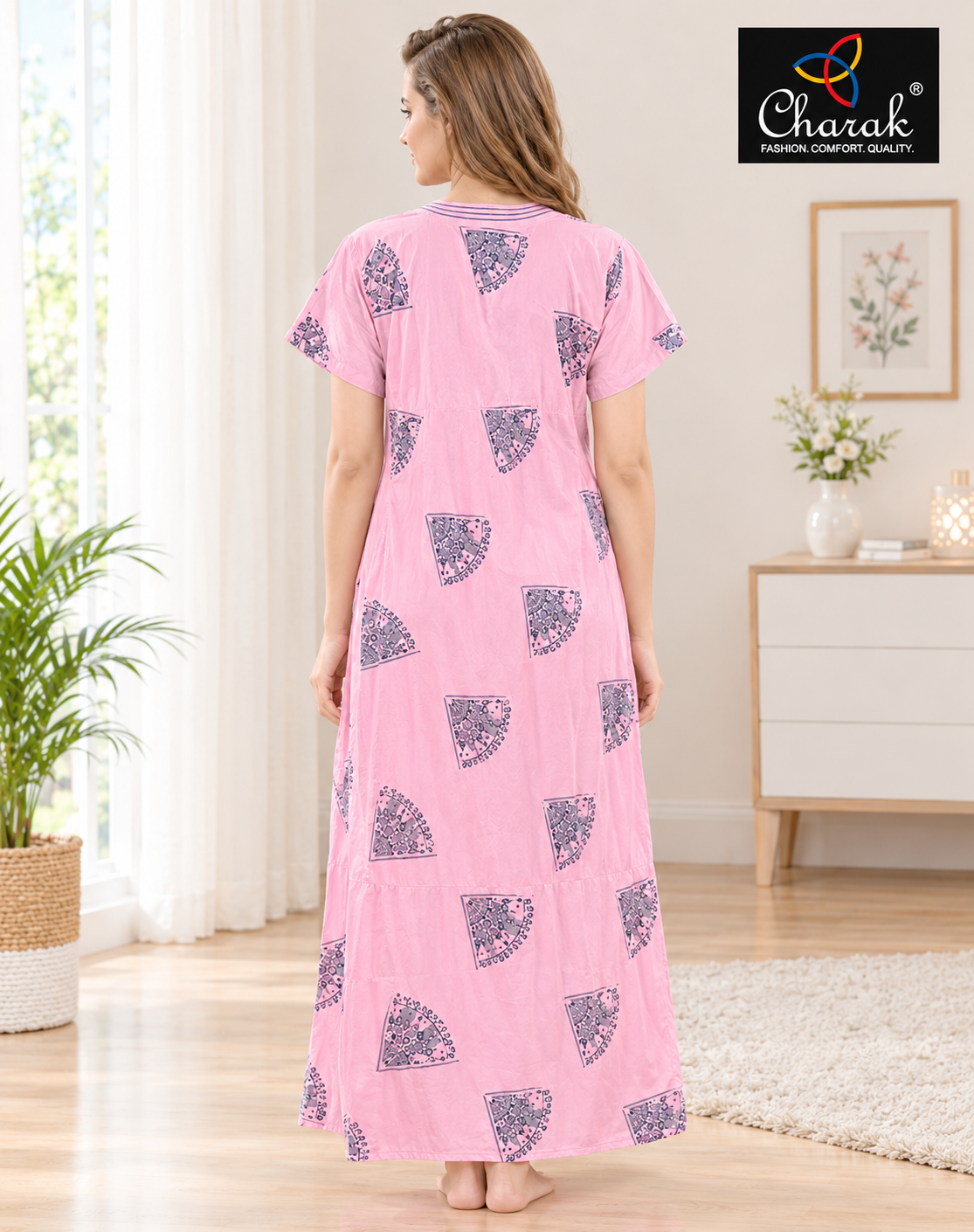 Pure Rayon Long Ghear ( Charak)