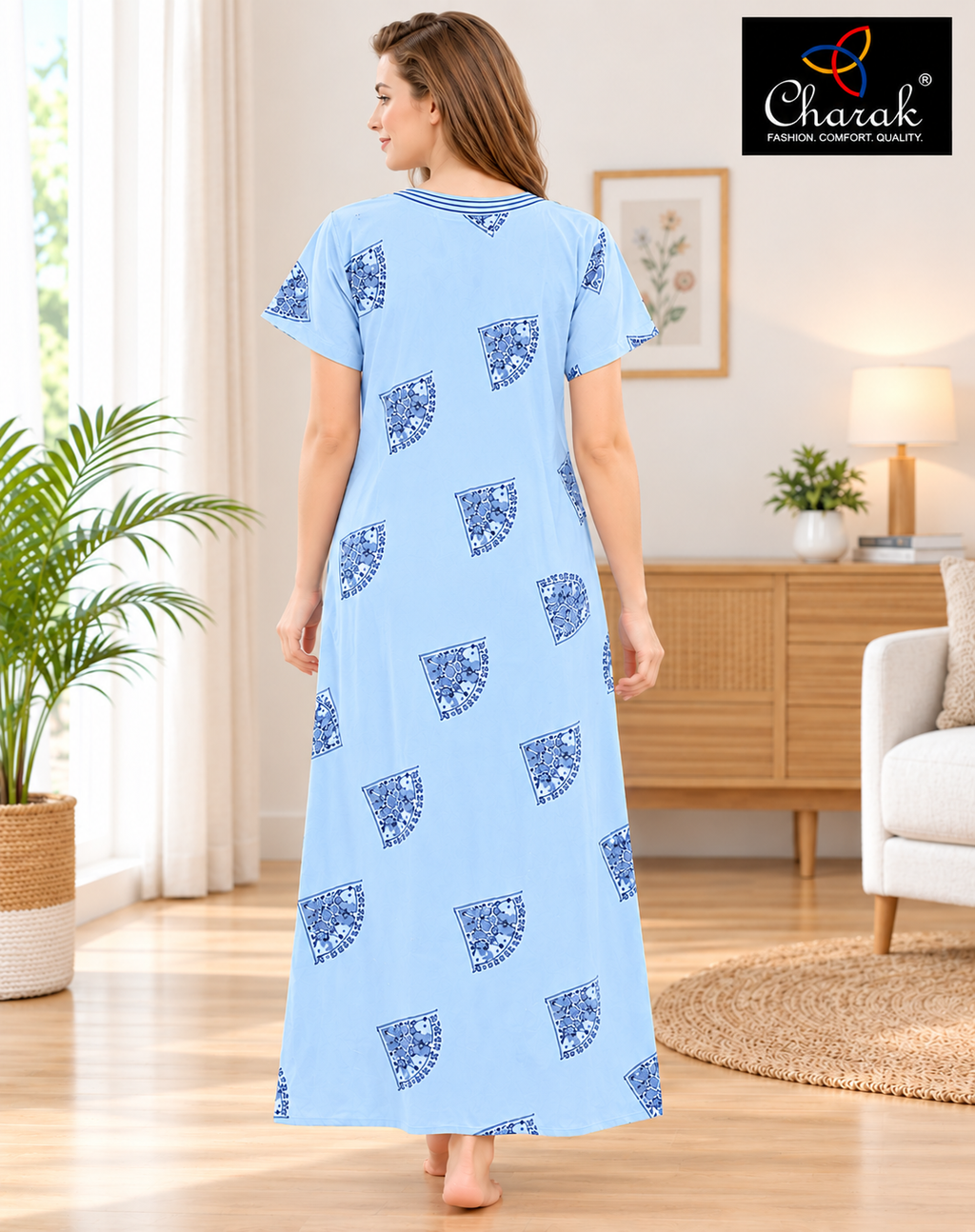 Pure Rayon Long Ghear ( Charak)