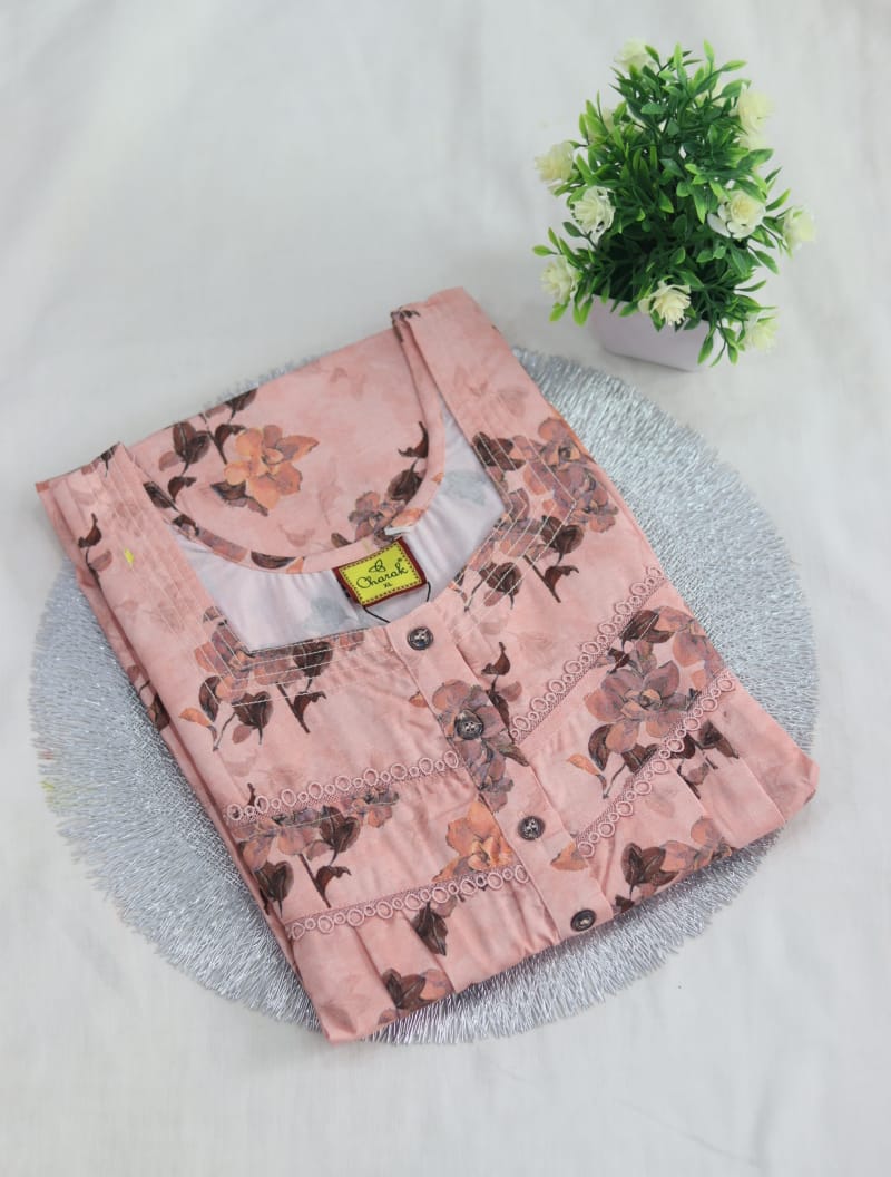 Pure Alpine Nighties/Digital Print /Charak