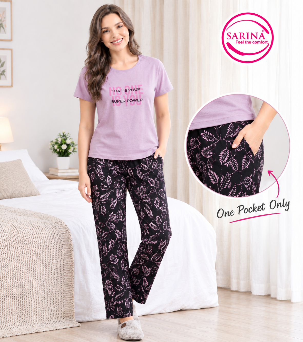Round Neck Night Suit